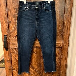Lauren Ralph Lauren dark wash Womens‎ 36” waist straight leg jeangreat condition